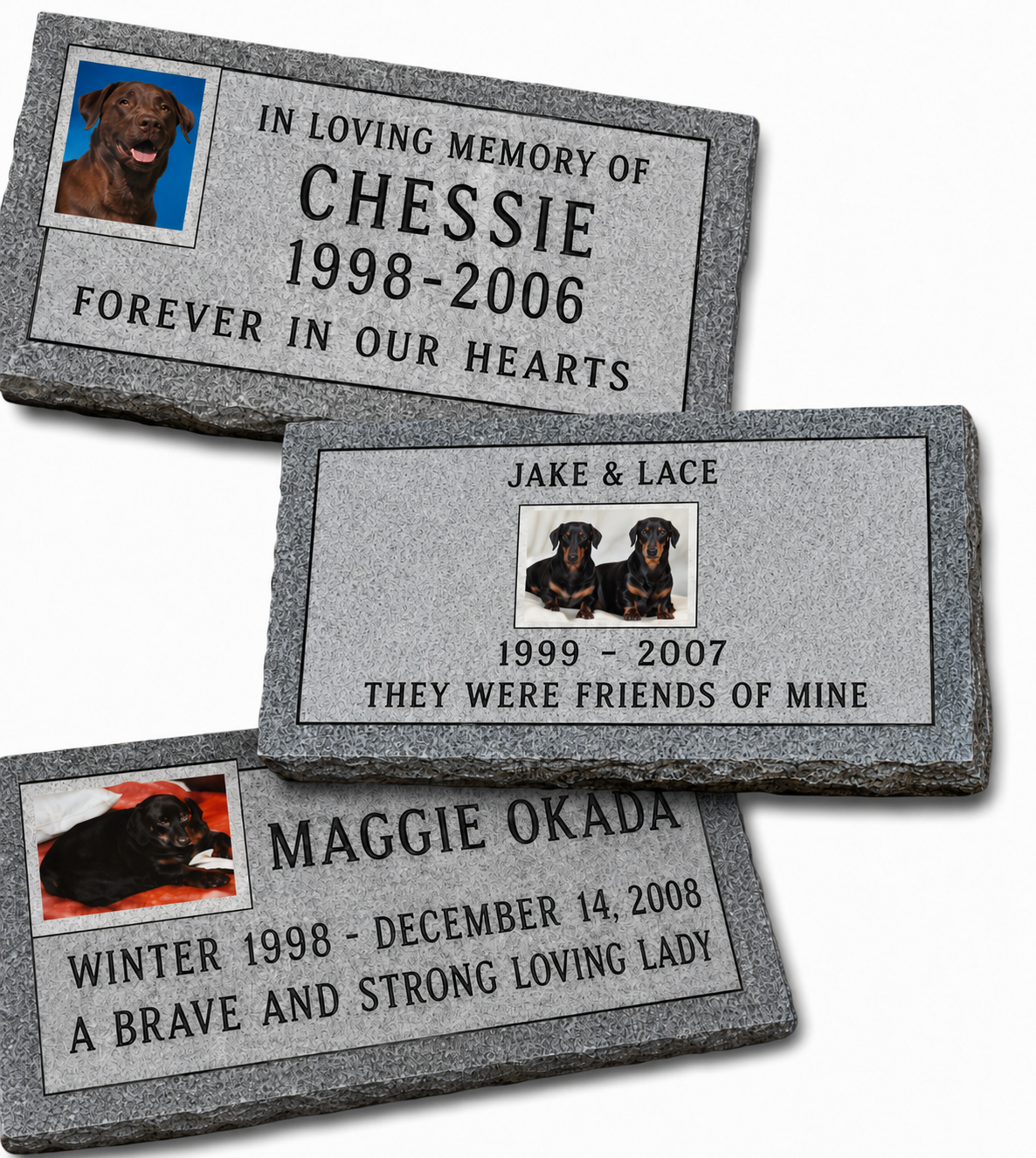 Pet memorial markers